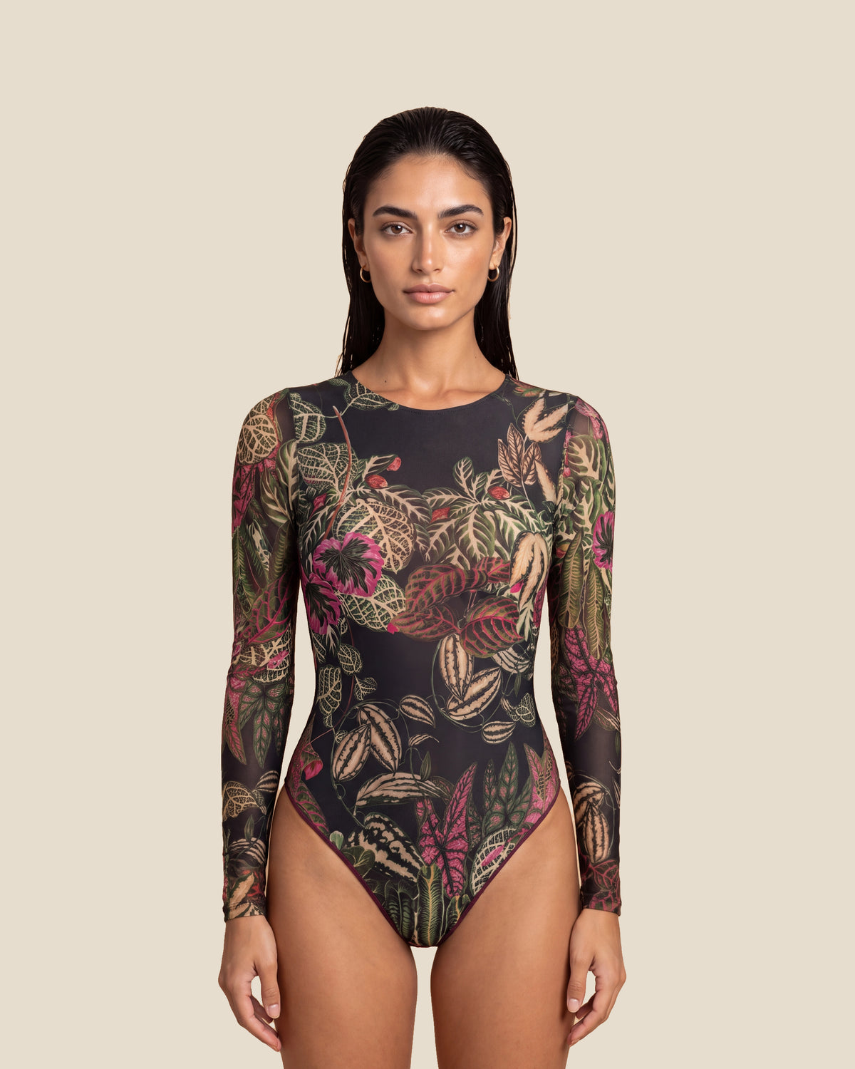 Botanicum One-Piece Swimsuit with Sleeves
